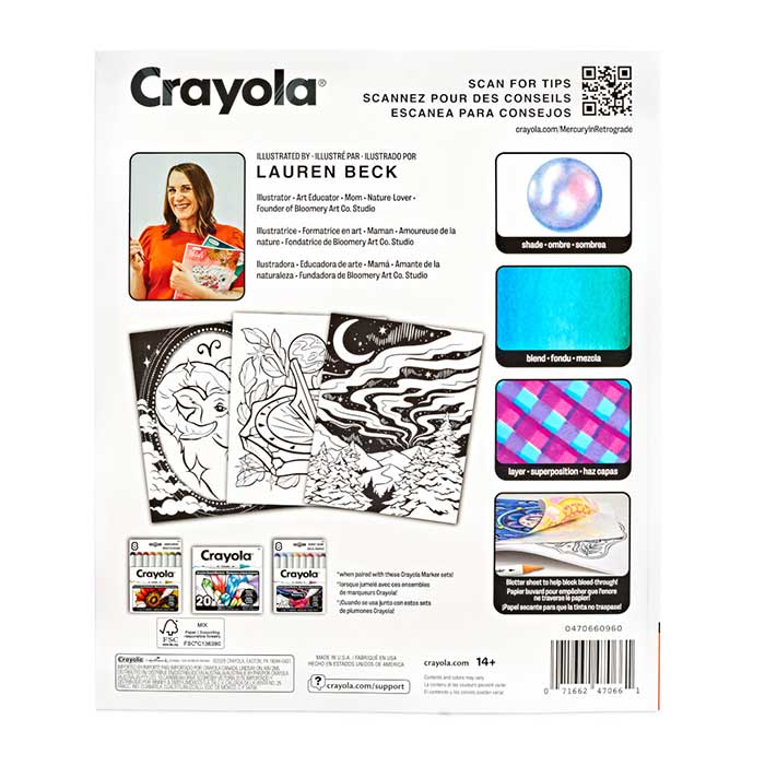 Mercury in Retrograde Adult Coloring Book 32 pages
