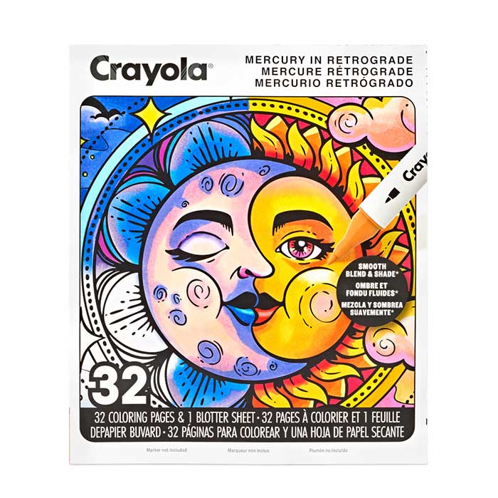 Mercury in Retrograde Adult Coloring Book 32 pages