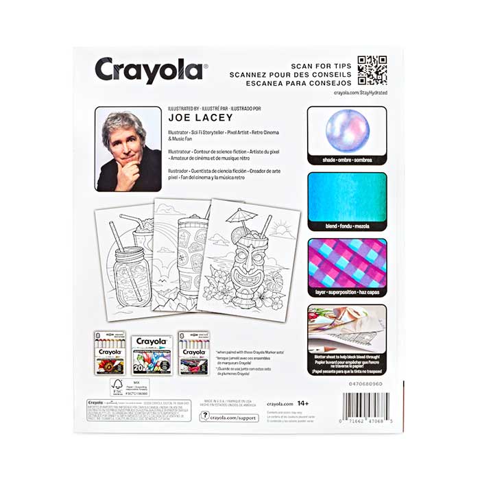 Stay Hydrated Adult Coloring Book 32 Pgs