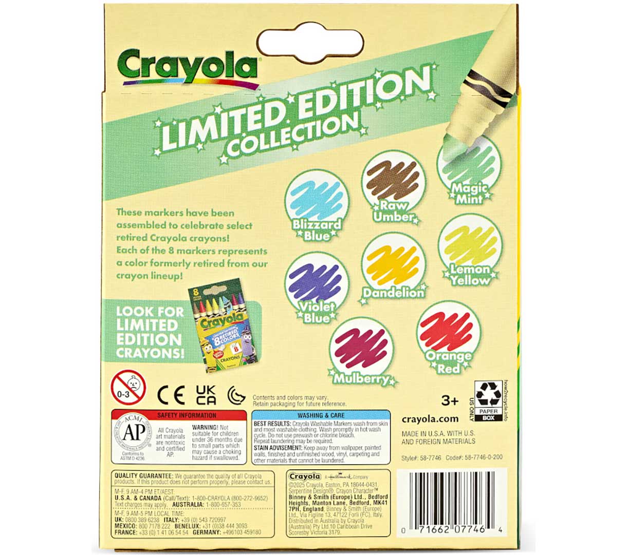 Limited Edition Retired Markers 8 Count
