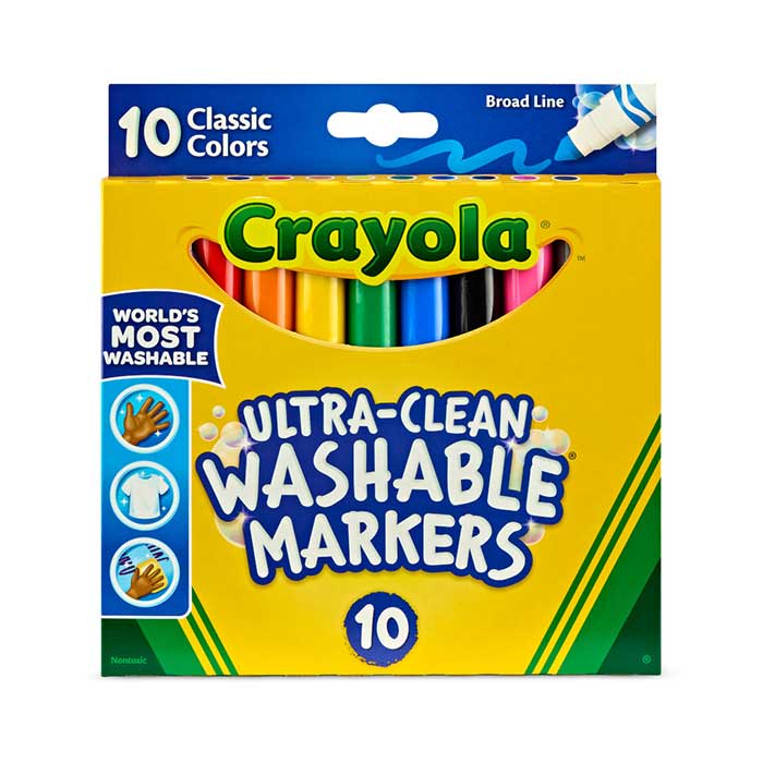 Ultra-Clean Markers Broad Line Classic Colors 10 Count