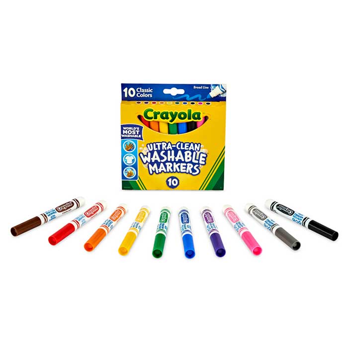 Ultra-Clean Markers Broad Line Classic Colors 10 Count