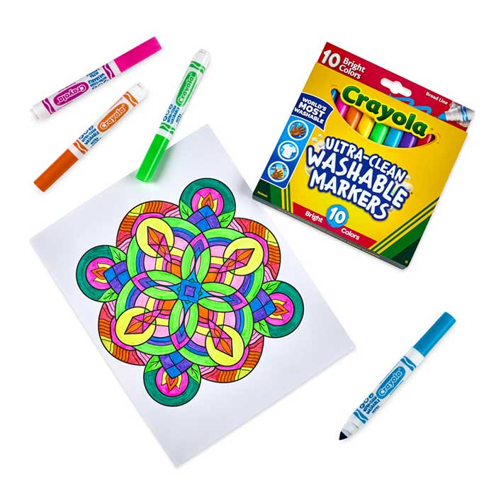 Ultra-Clean Markers Broad Line Bright 10 ct.