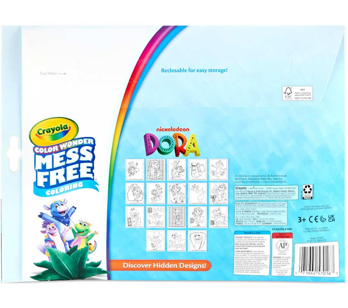 Color Wonder Mess Free Dora the Explorer Coloring Pages &amp; Markers