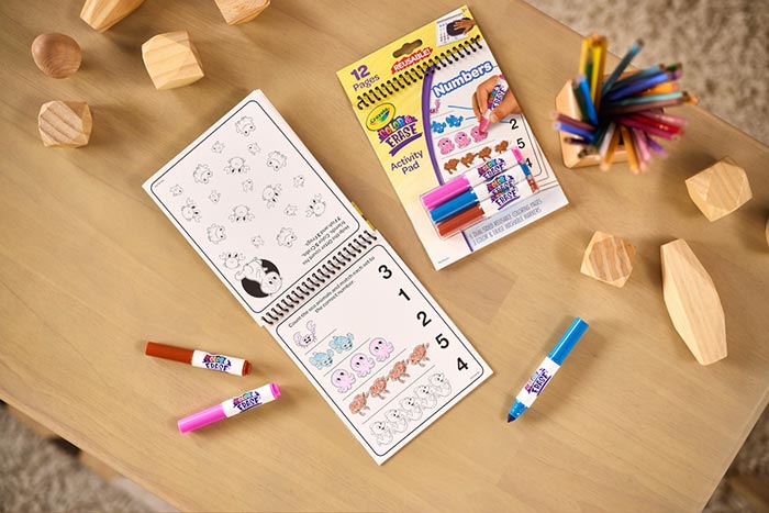 Color &amp; Erase Reusable Activity Pad Numbers