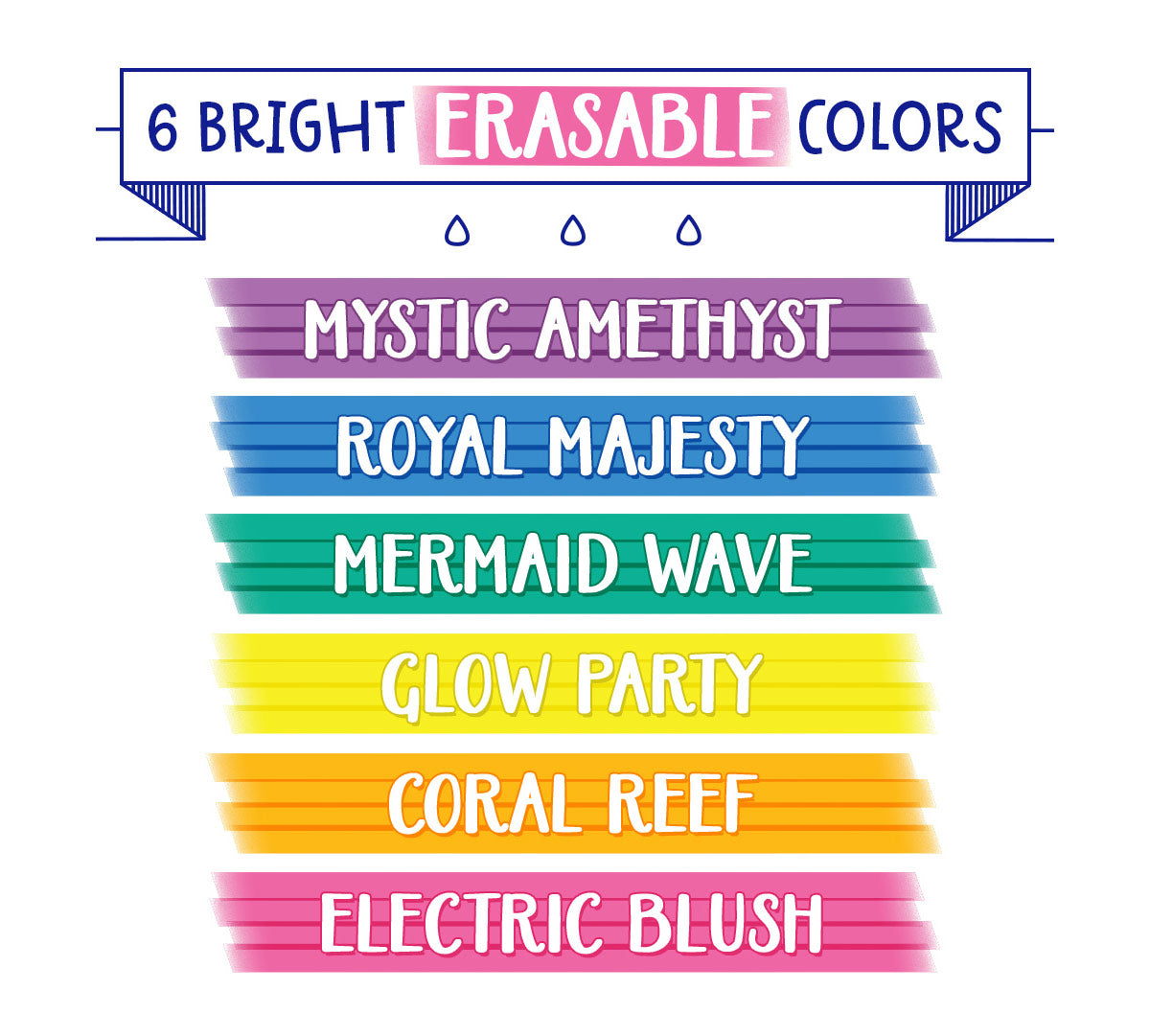 Take Note Erasable Highlighters 6 Count