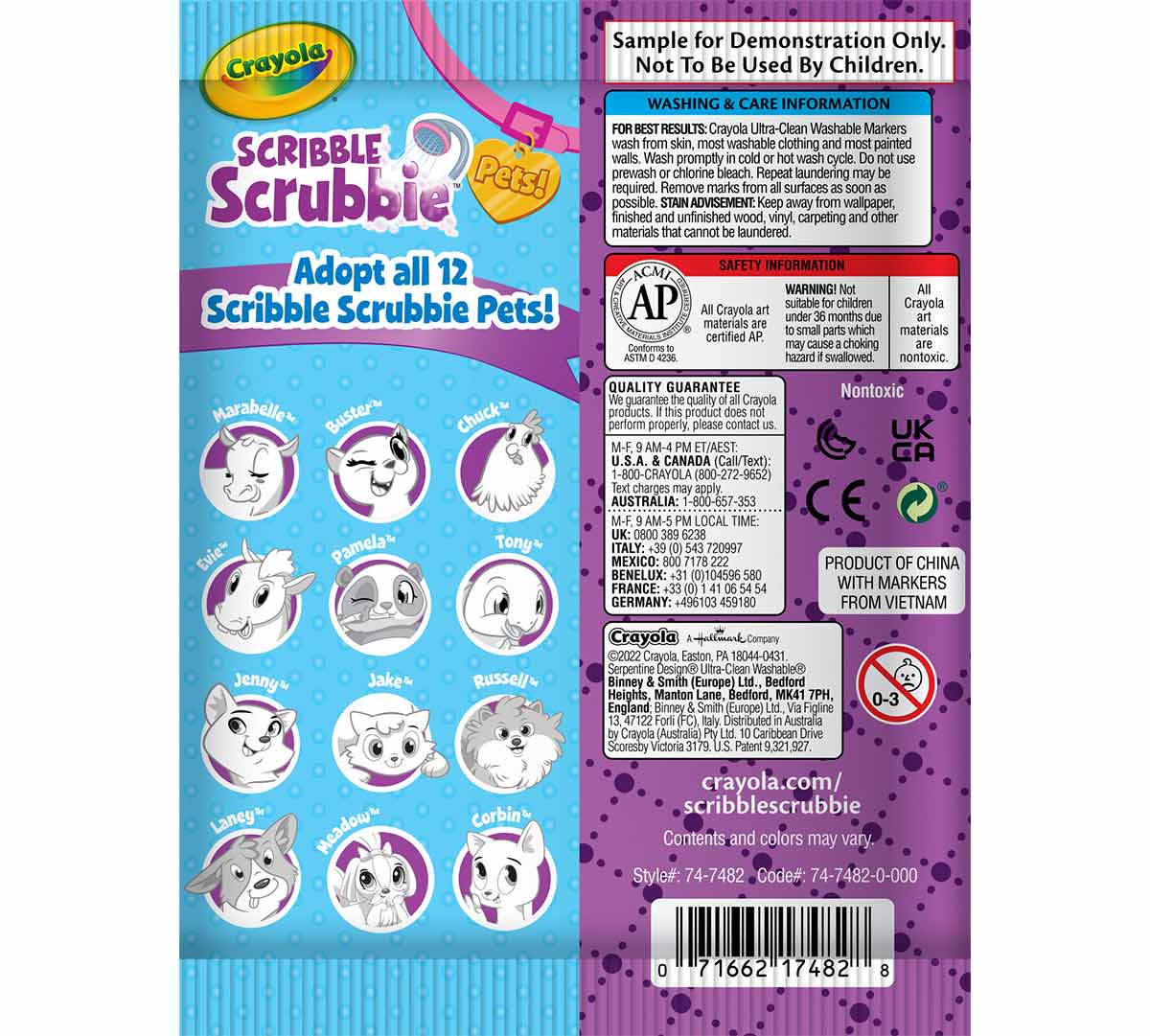 Scribble Scrubbie Pets 1 count