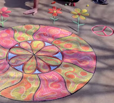 Special Effects Sidewalk Chalk Tie Dye